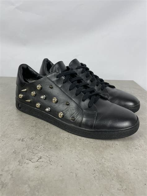 versace red sneakers with spikes|farfetch Versace sneakers.